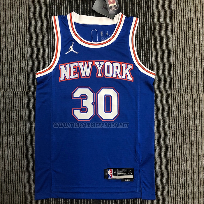 Camiseta Julius Randl NO 30 New York Knicks Statement 2020-21 Azul